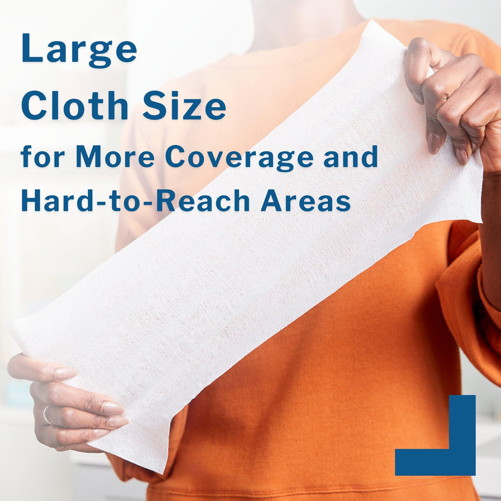 Disposable Washcloth Wipes Unscented No-Rinse Gentle Clean