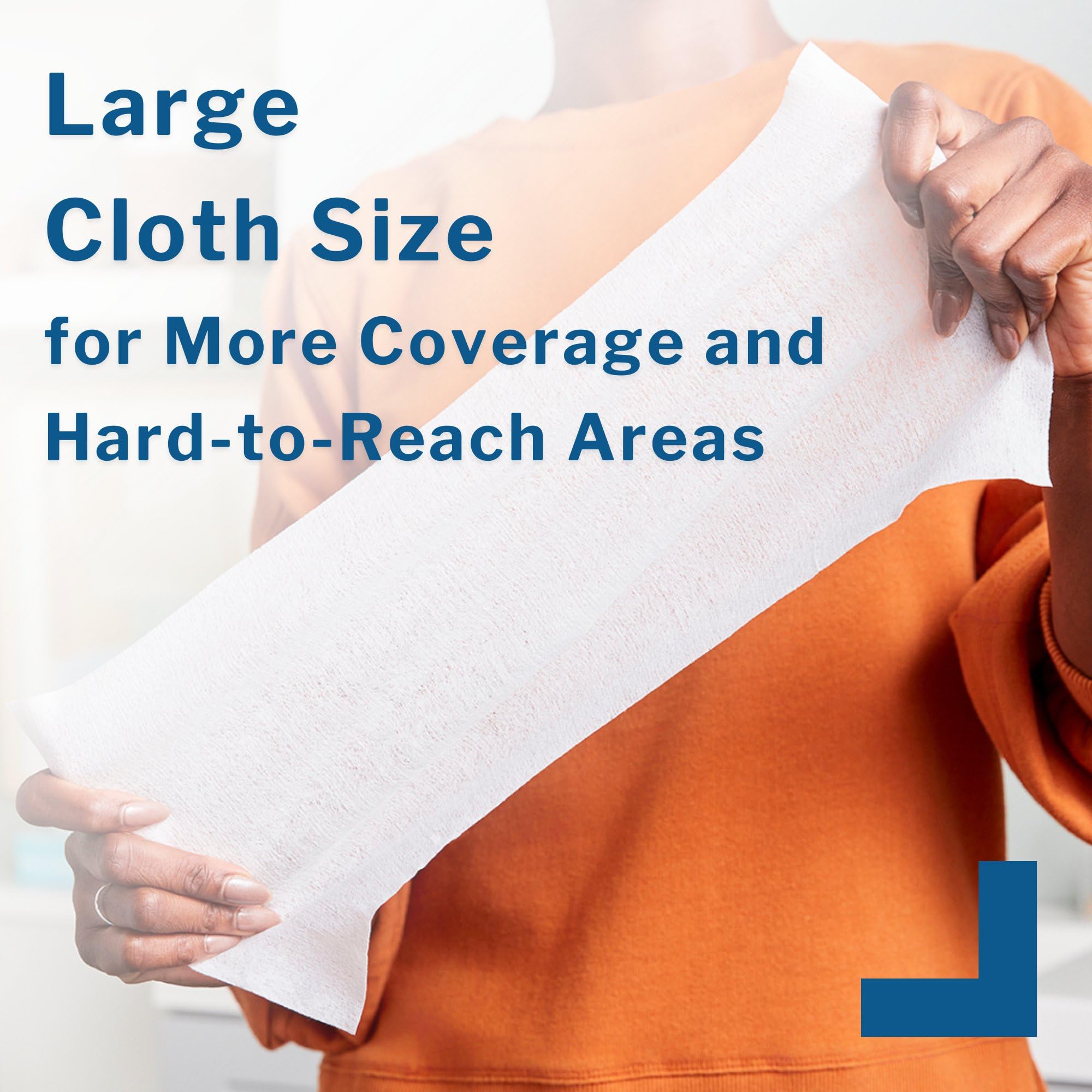 Disposable Washcloth Wipes Unscented No-Rinse Gentle Clean