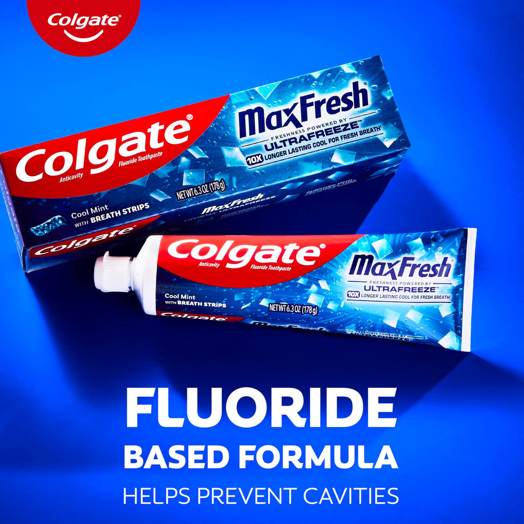 Colgate Max Fresh Whitening Toothpaste with Mini Strips
