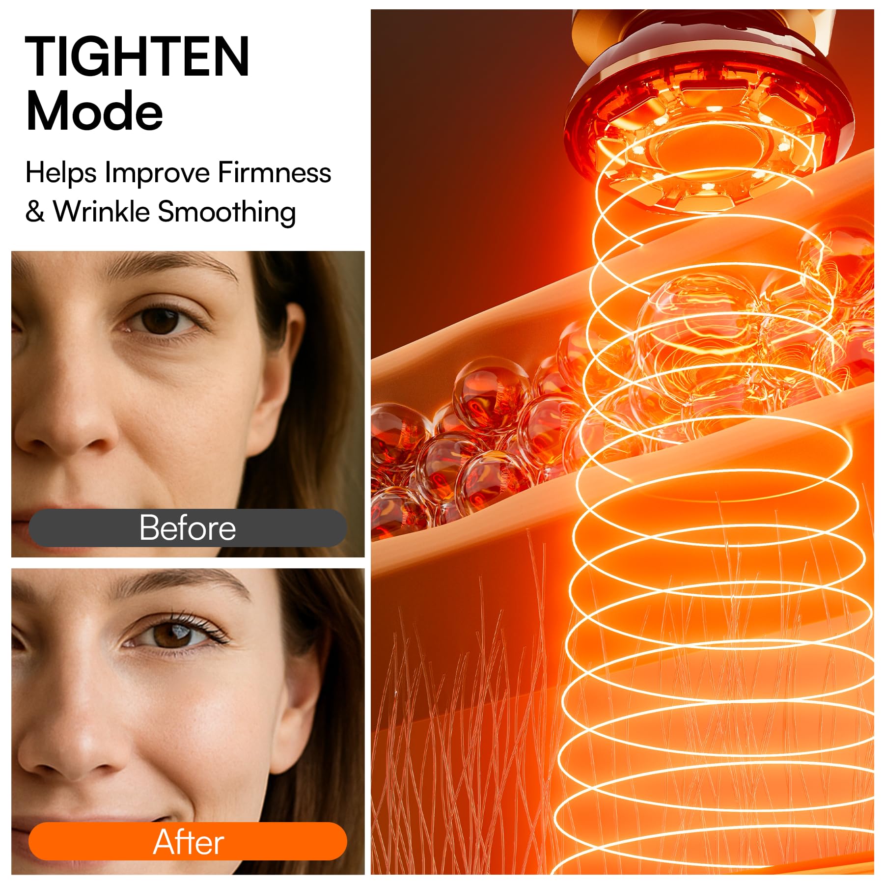 3-in-1 Red Light Therapy Device for Face & Neck Firming