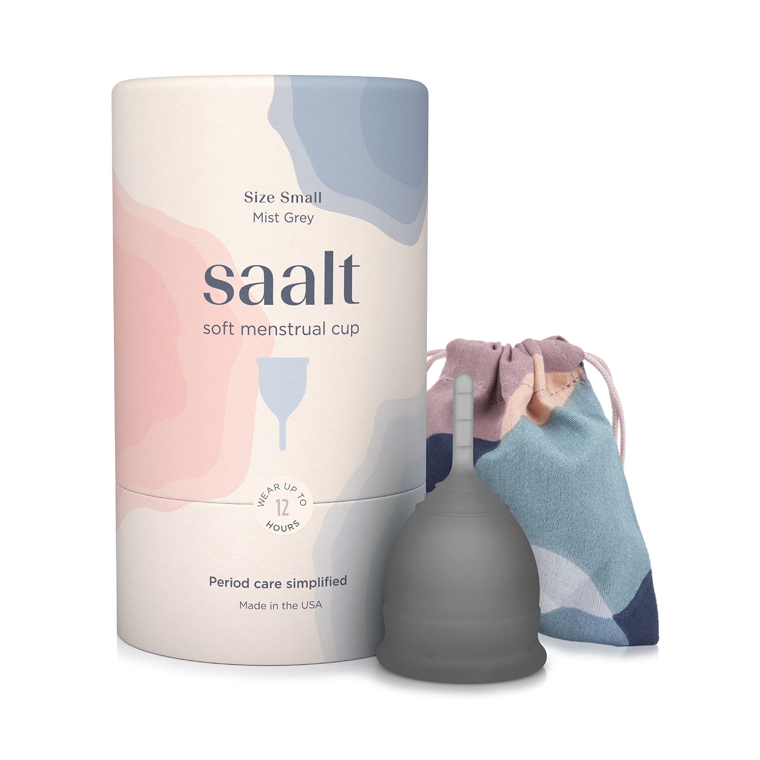 Soft Reusable Menstrual Cup with Carry Bag Leak-Free Protection