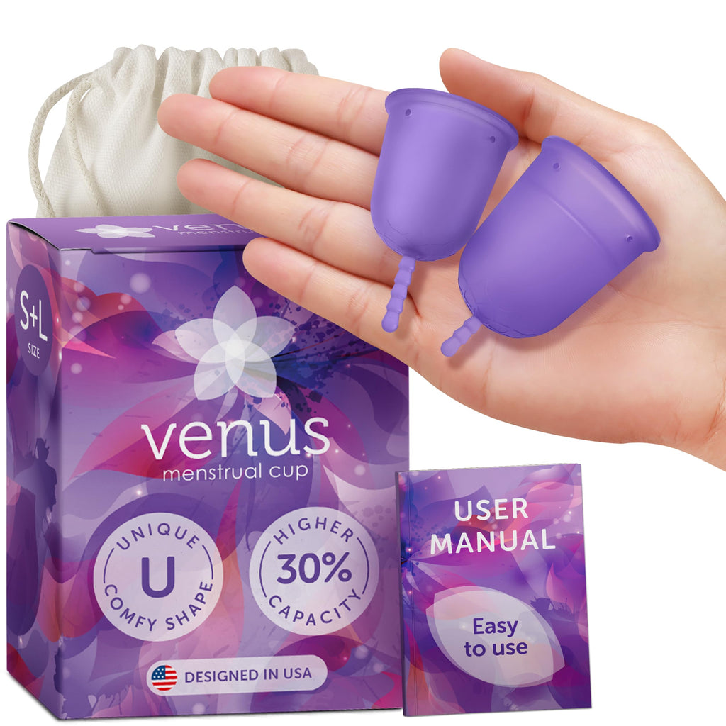 Reusable Menstrual Cup Medical-Grade Silicone Heavy Flow Care