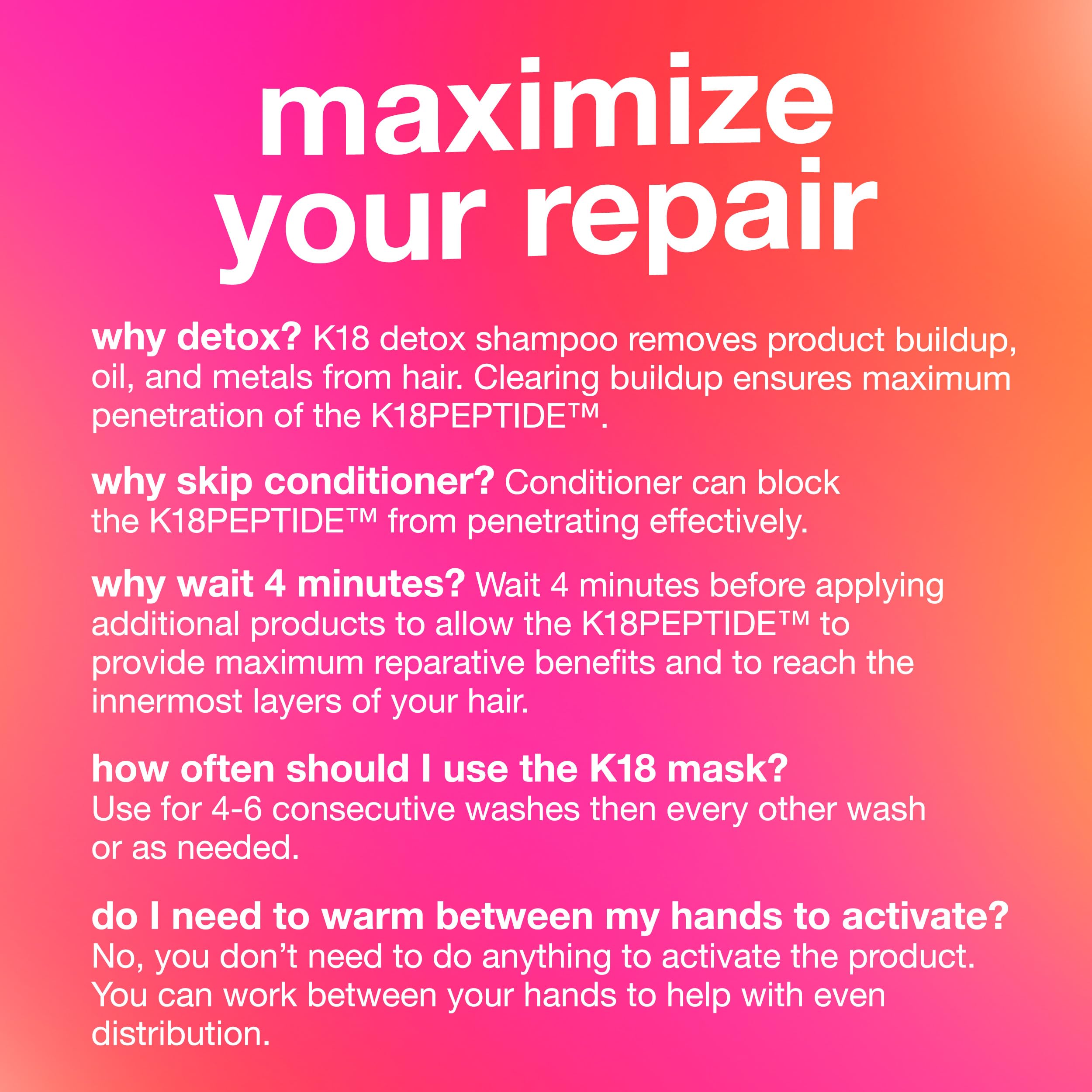 Leave-In Molecular Repair Hair Mask for Damaged Hair