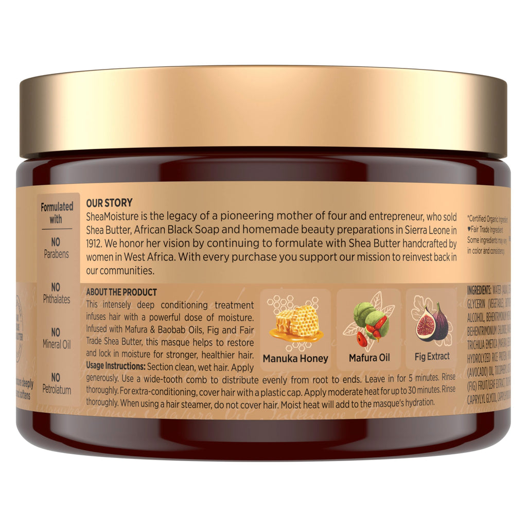 Intensive Hydration Hair Masque with Honey & Mafura Oil