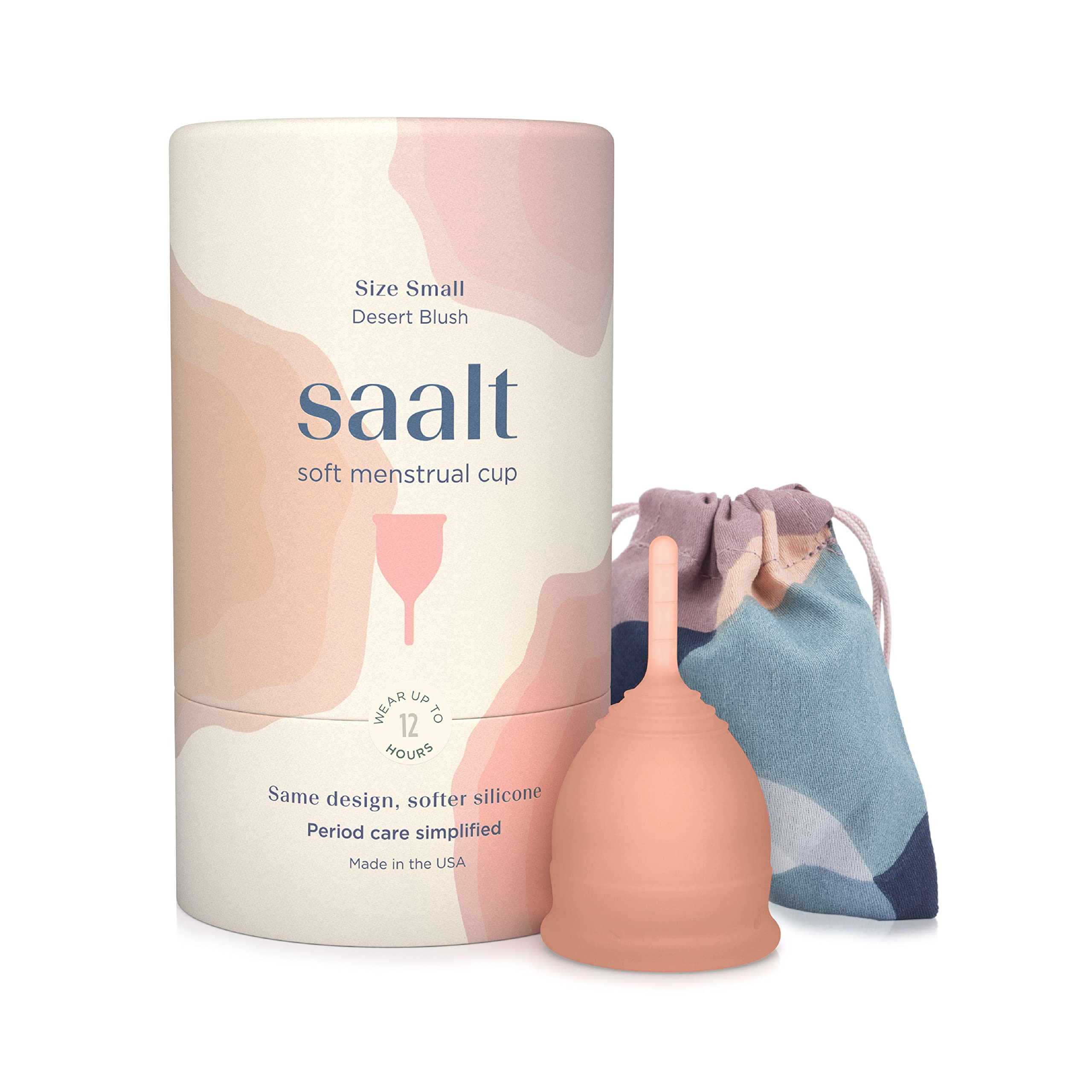 Soft Reusable Menstrual Cup with Carry Bag Leak-Free Protection