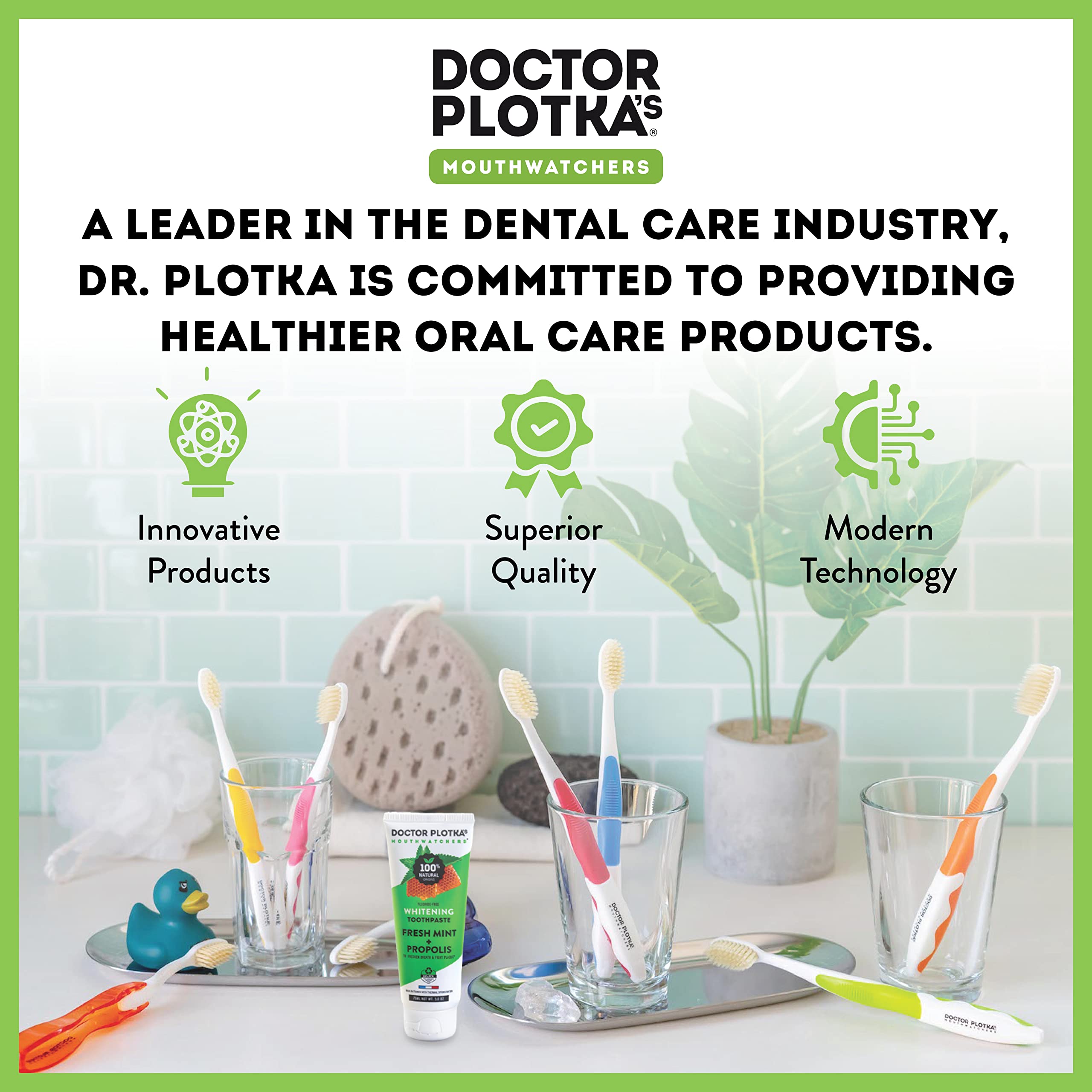 Manual Toothbrush Set with Floss Bristles Deep Clean 4-Pack