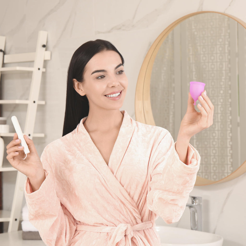 Reusable Menstrual Cup Set Medical Silicone 12 Hour Protection