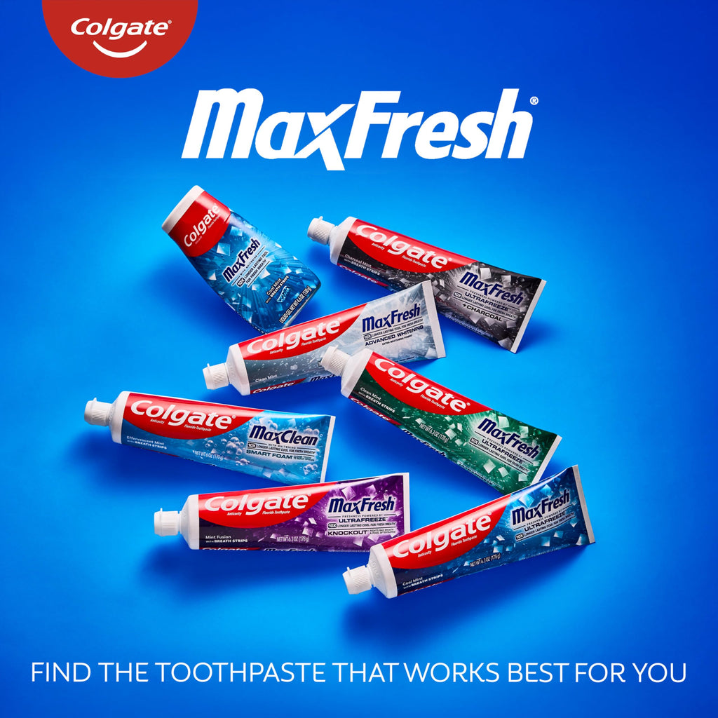 Colgate Max Fresh Whitening Toothpaste with Mini Strips