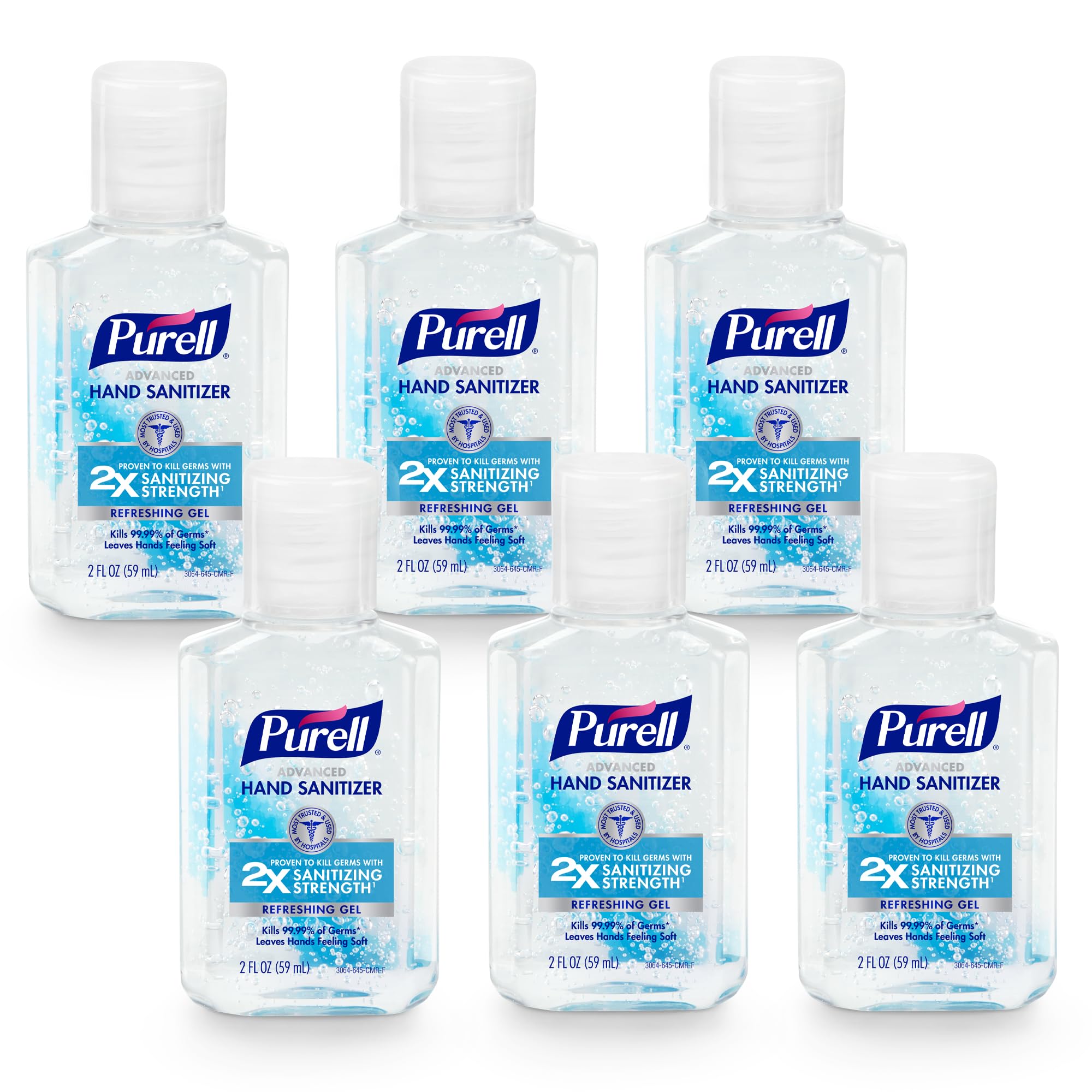 Travel Hand Sanitizer Gel Clean Scent Flip-Cap Bottle Pack