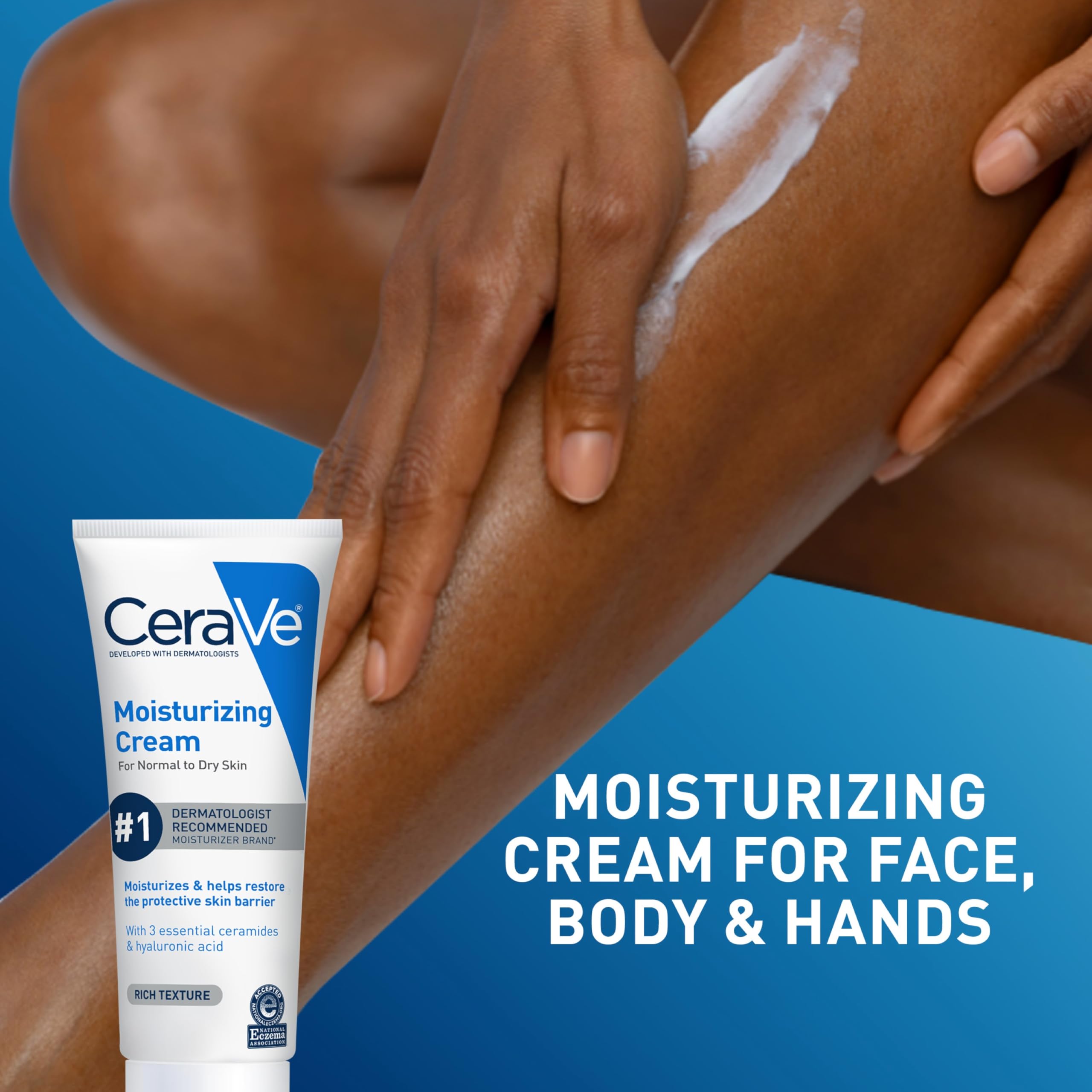 CeraVe Moisturizing Cream | Body and Face Moisturizer for Dry Skin