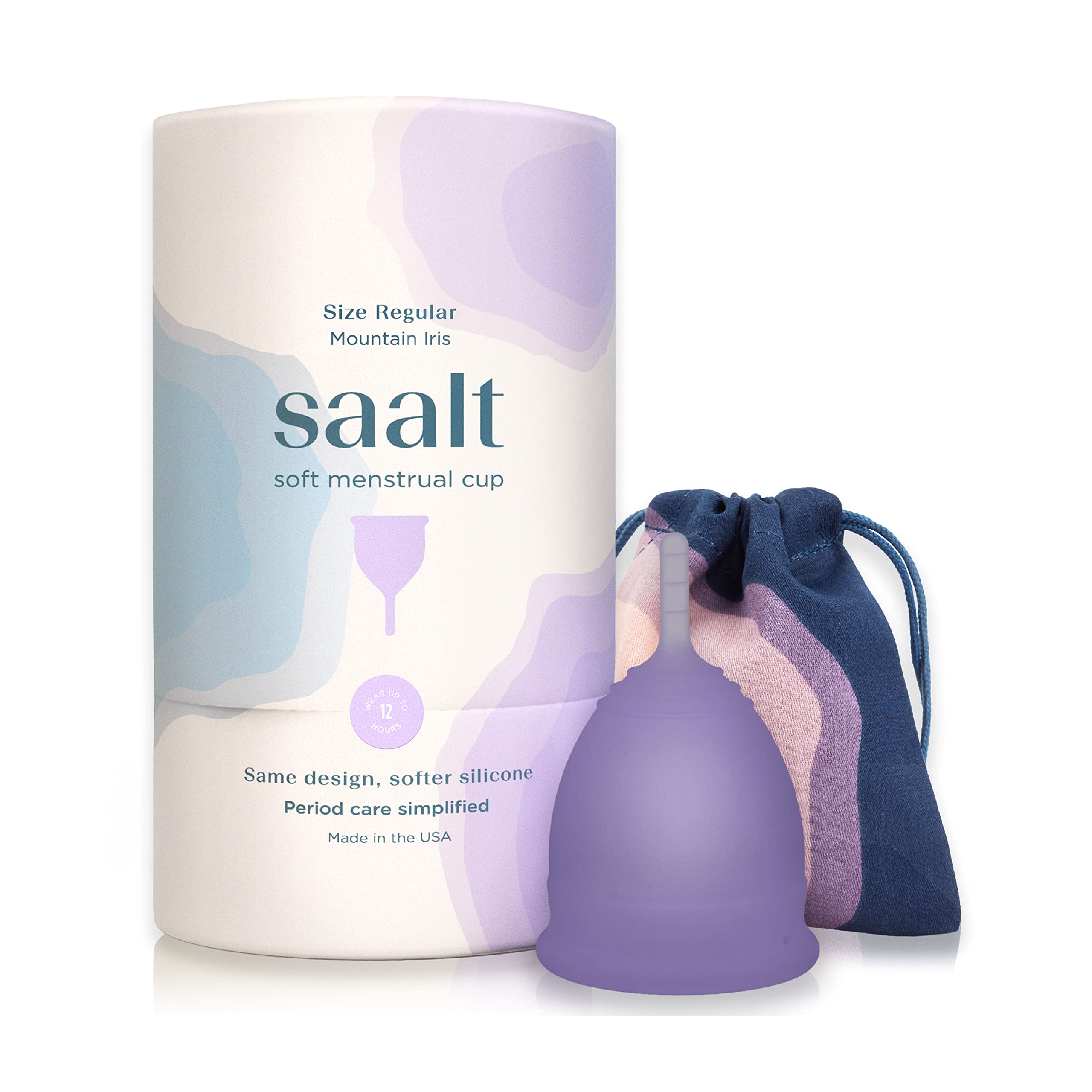 Soft Reusable Menstrual Cup with Carry Bag Leak-Free Protection