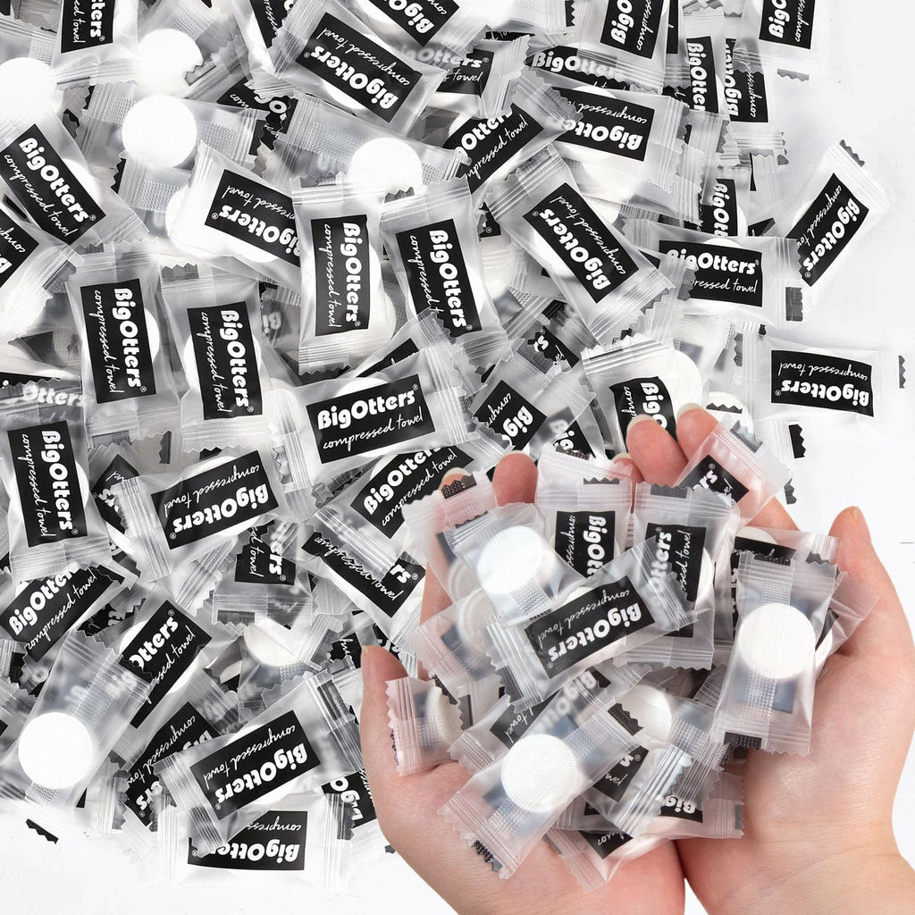 Compressed Towel Tablets 200 Pack Portable Camping Wipes