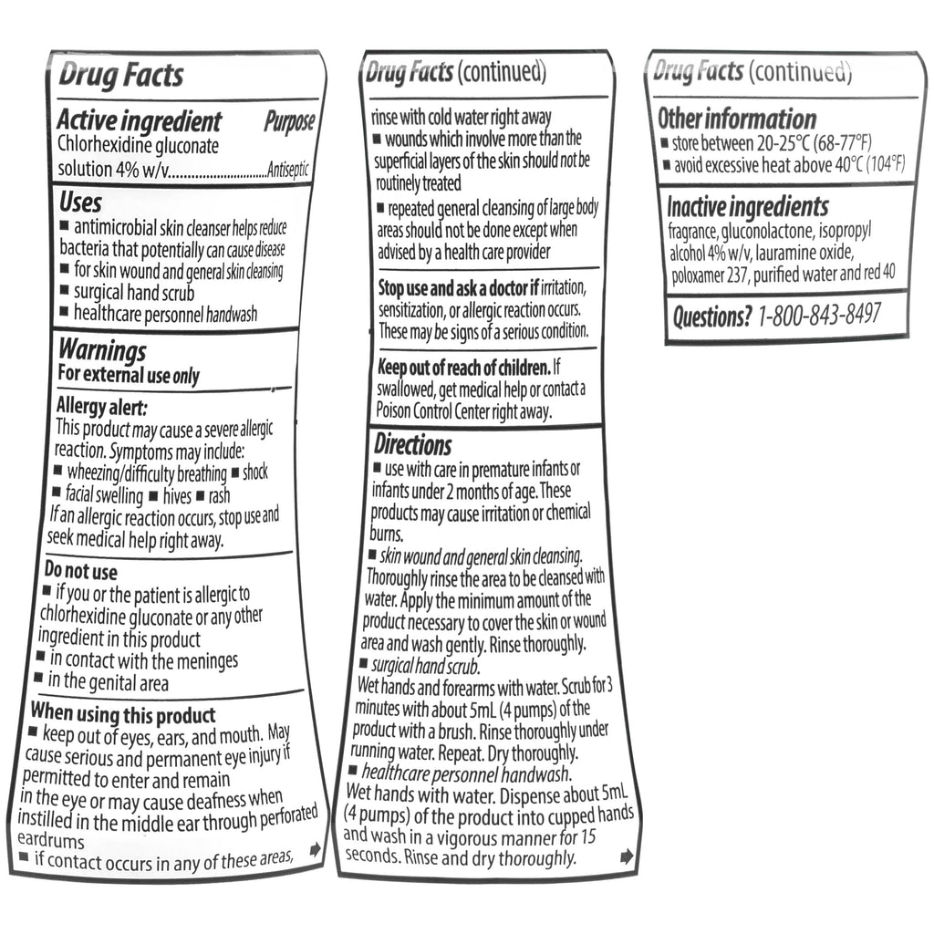 Antimicrobial Antiseptic Skin Cleanser with CHG 8oz Pump