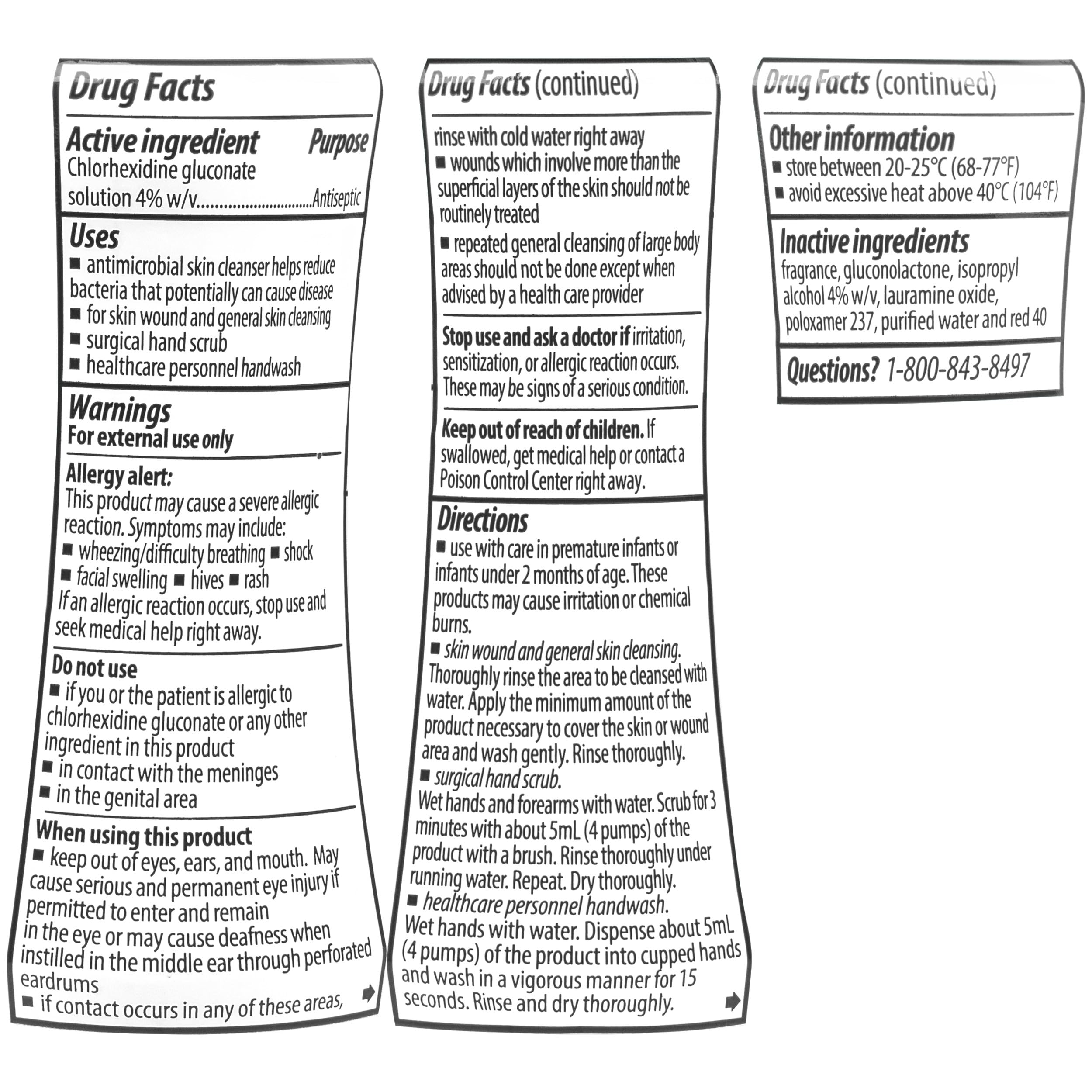 Antimicrobial Antiseptic Skin Cleanser with CHG 8oz Pump