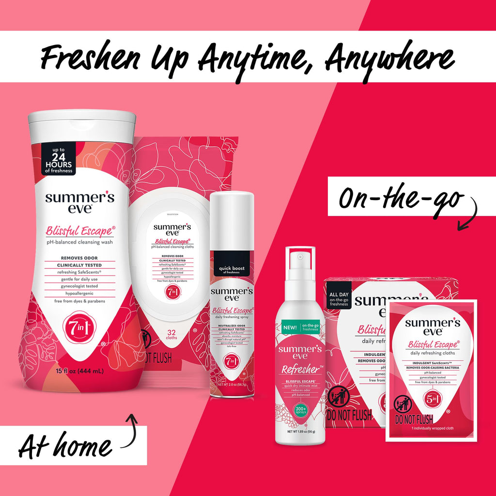 Sensitive Feminine Wipes pH Balanced Gentle Care 32 Count Pack