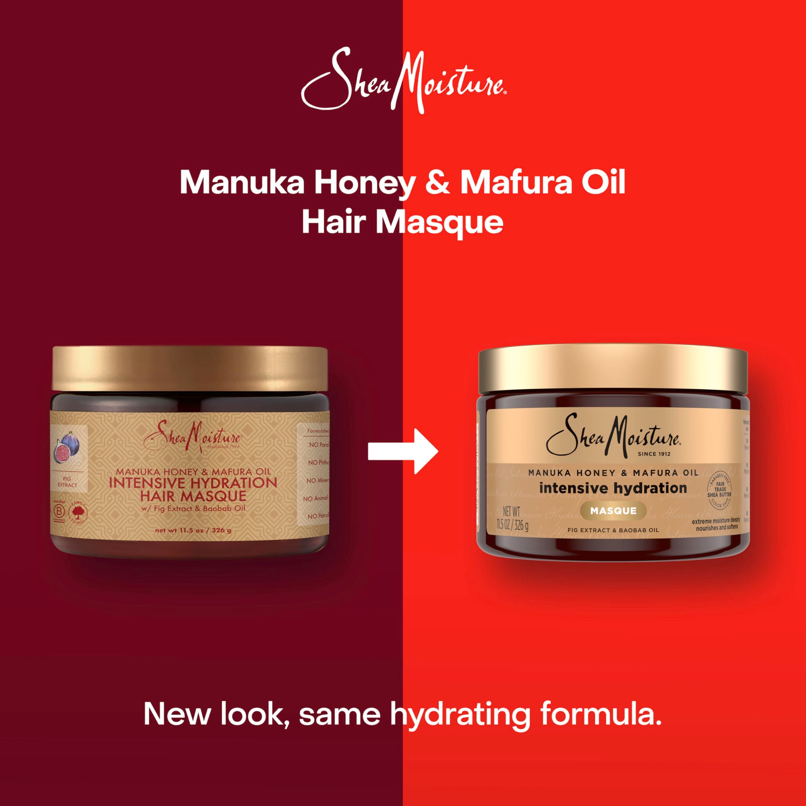 Intensive Hydration Hair Masque with Honey & Mafura Oil