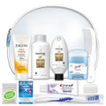 Women's Deluxe Travel Hygiene Kit 10 Piece Essentials Set