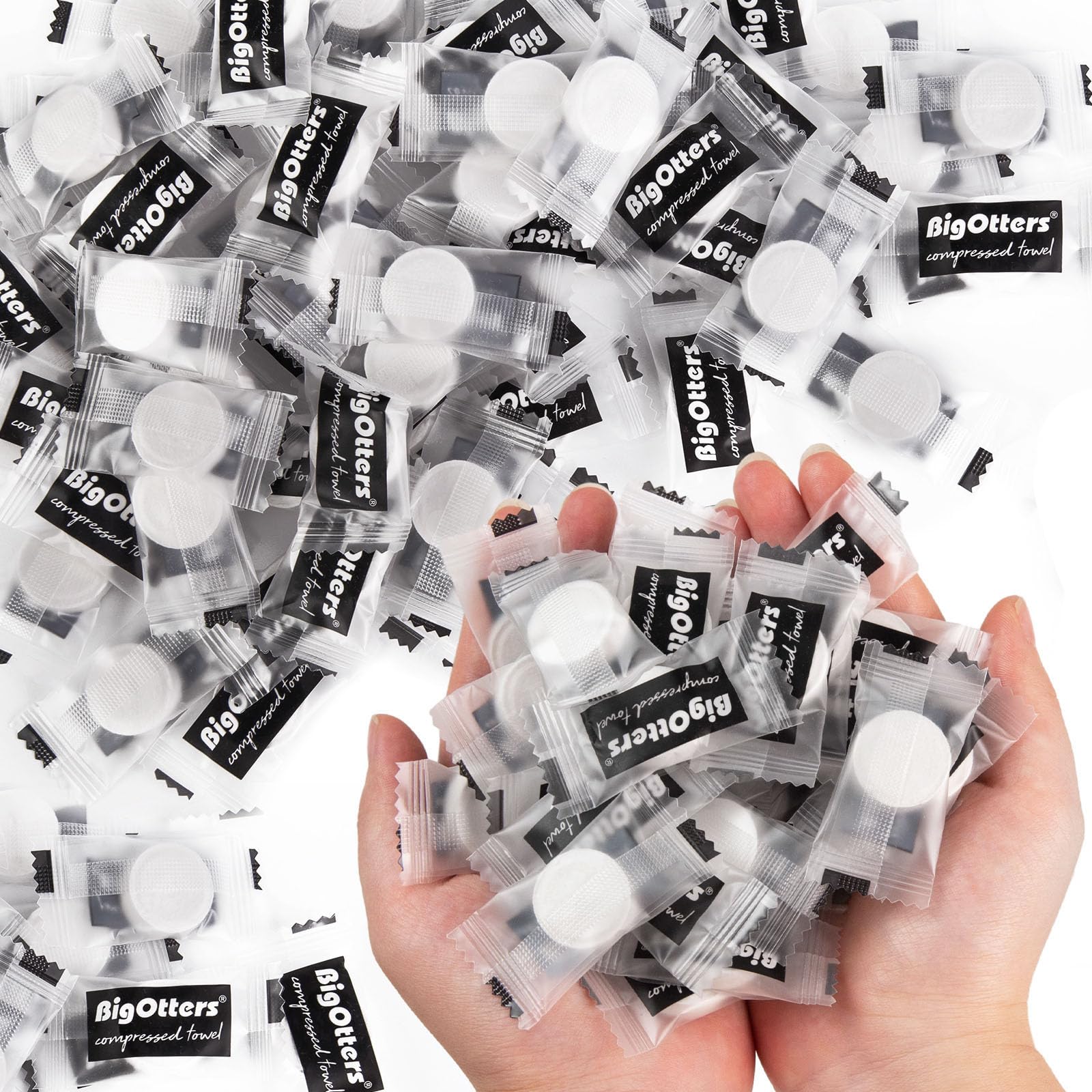 Compressed Towel Tablets 200 Pack Portable Camping Wipes