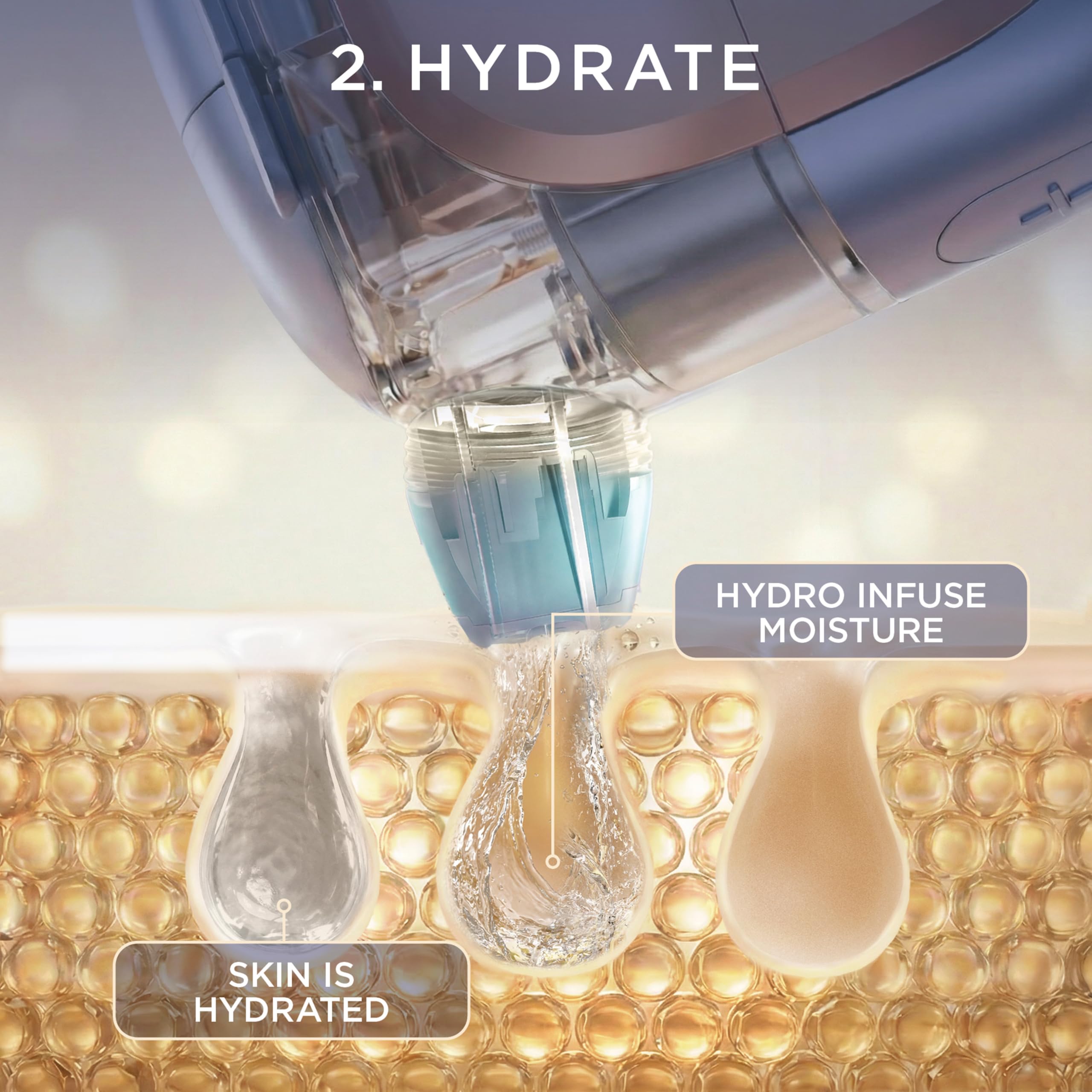 Hydro Facial System with Hot & Cold Therapy Glow Device