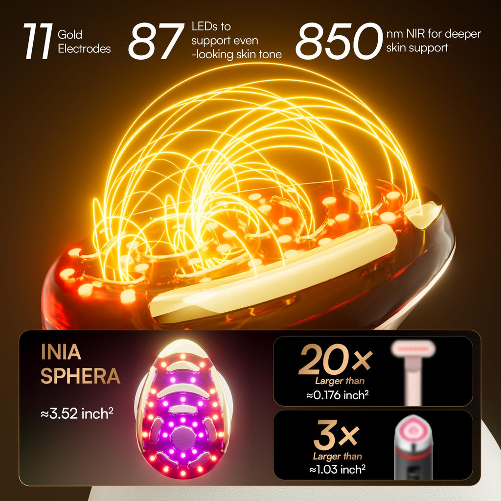 8-in-1 Microcurrent Facial Device with LED & Thermal Care