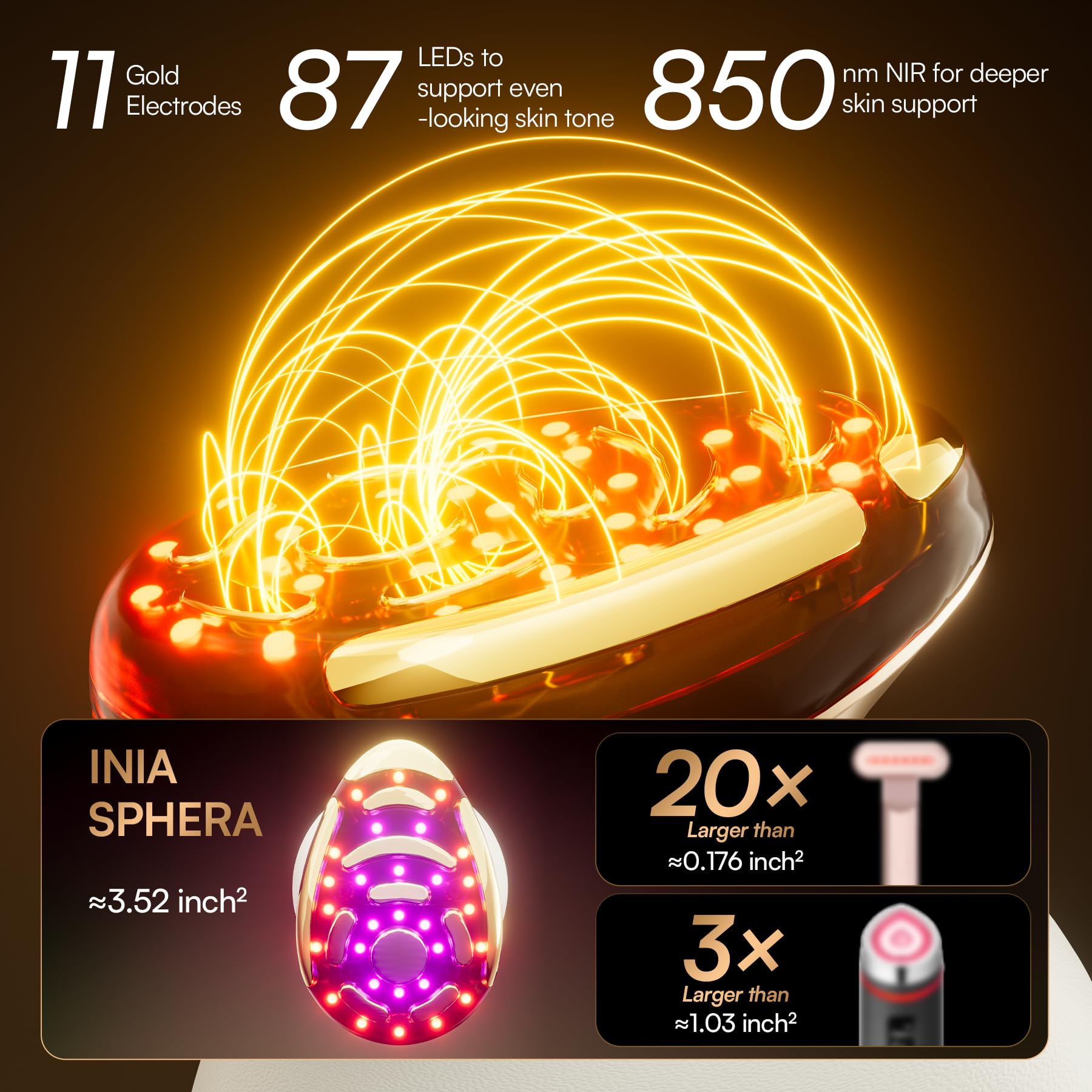 8-in-1 Microcurrent Facial Device with LED & Thermal Care