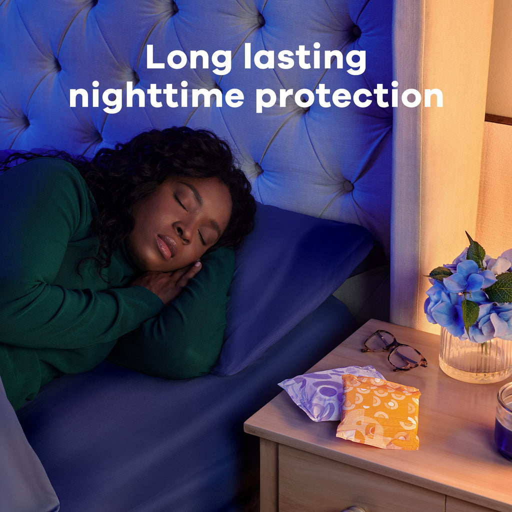 Maxi Feminine Pads Overnight Extra Heavy Absorbency 108 Count