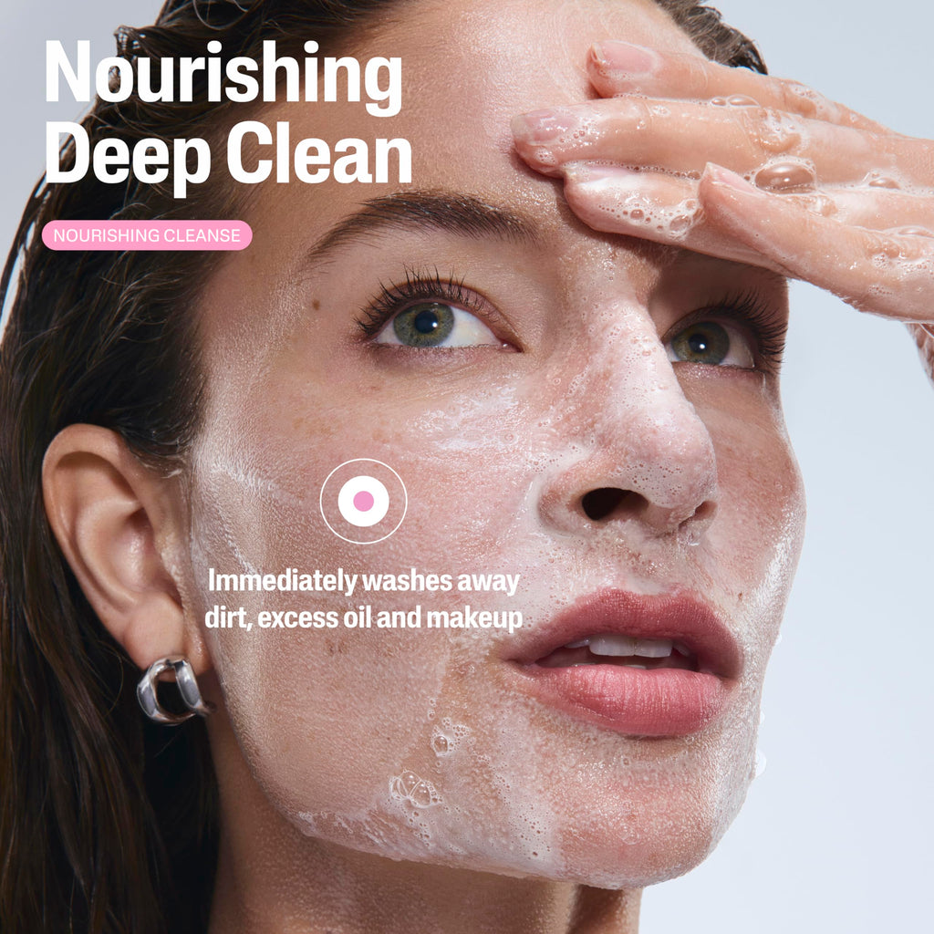 Nourishing Oil-to-Foam Facial Cleanser for Dry Skin 8oz