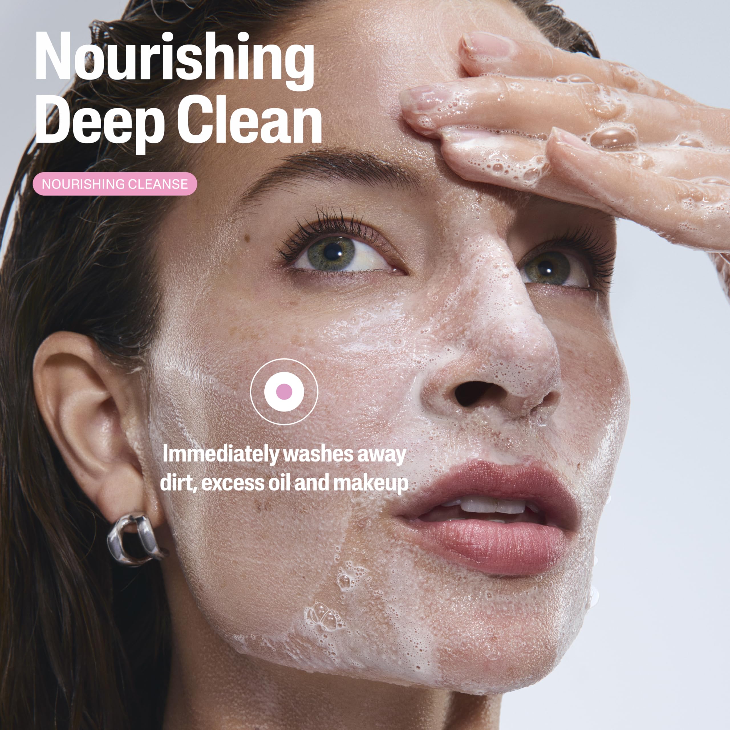 Nourishing Oil-to-Foam Facial Cleanser for Dry Skin 8oz